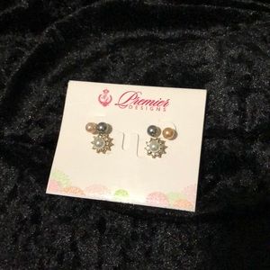 Premier Designs post earrings (set of 3) NWOT
